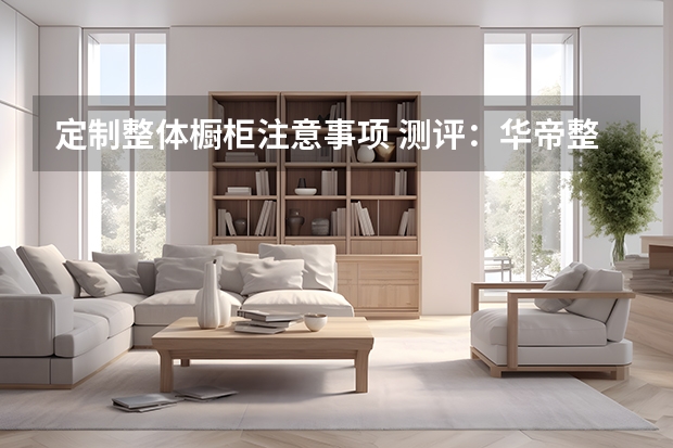 定制整体橱柜注意事项 测评:华帝整体橱柜