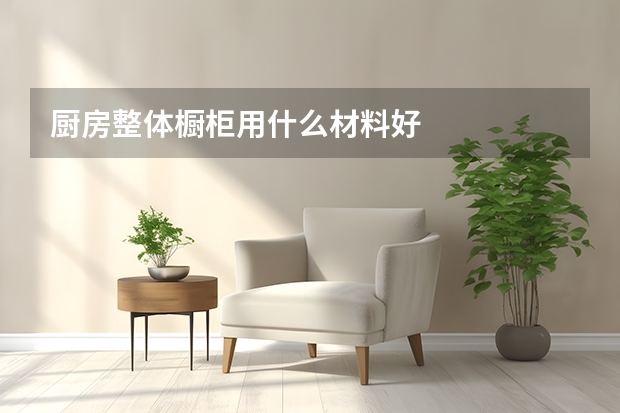 厨房整体橱柜用什么材料好