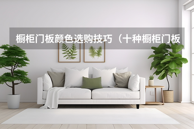 橱柜门板颜色选购技巧（十种橱柜门板材料详解）