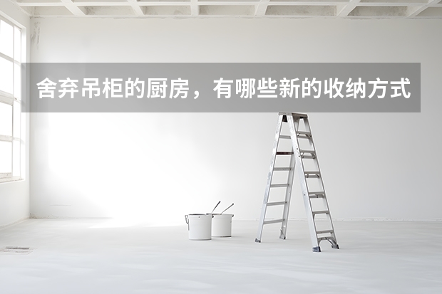 舍弃吊柜的厨房，有哪些新的收纳方式