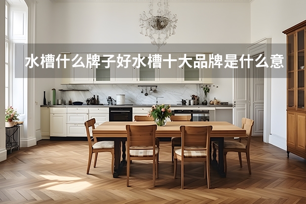 水槽什么牌子好水槽十大品牌是什么意思