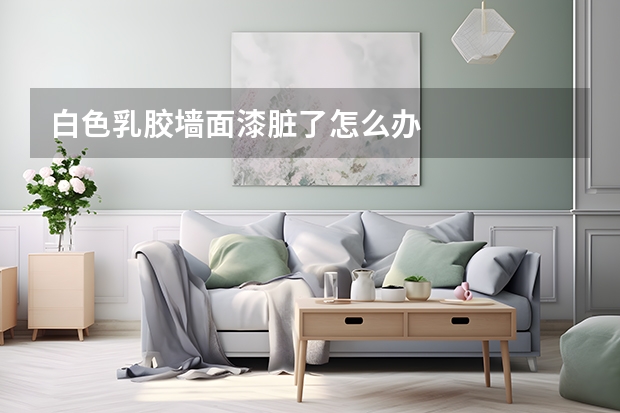 白色乳胶墙面漆脏了怎么办