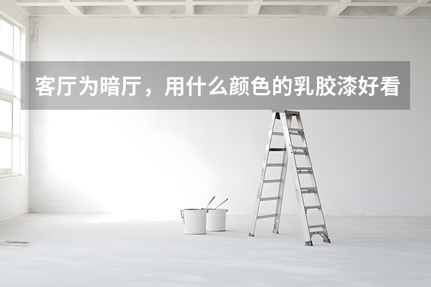 客厅为暗厅,用什么颜色的乳胶漆好看呢