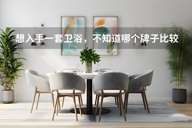 想入手一套卫浴，不知道哪个牌子比较好呢？