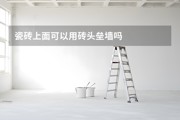 瓷砖上面可以用砖头垒墙吗