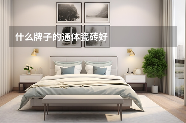 什么牌子的通体瓷砖好