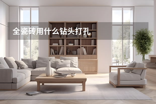 全瓷砖用什么钻头打孔