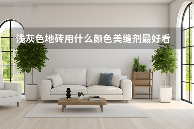 浅灰色地砖用什么颜色美缝剂最好看 浅灰地砖最佳美缝颜色效果图