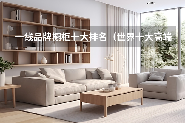 一线品牌橱柜十大排名（世界十大高端橱柜品牌）
