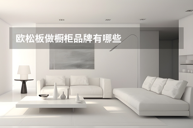 欧松板做橱柜品牌有哪些