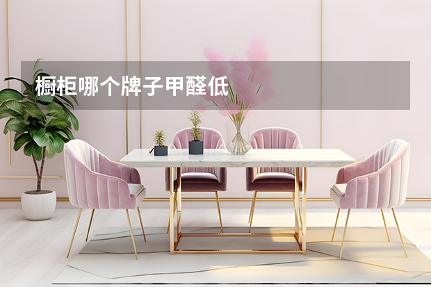 橱柜哪个牌子甲醛低