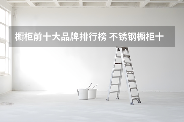 橱柜前十大品牌排行榜 不锈钢橱柜十大名牌