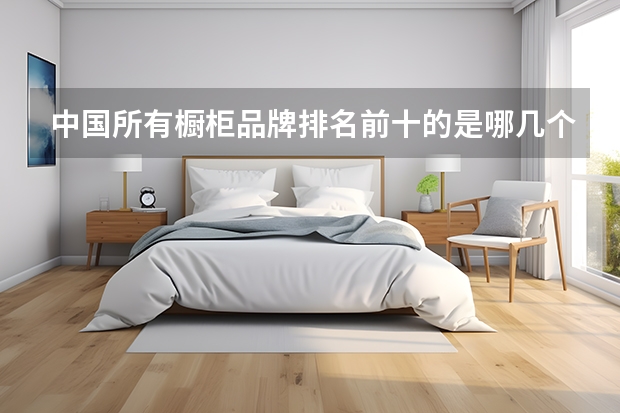 中国所有橱柜品牌排名前十的是哪几个（全国十大家具排名）