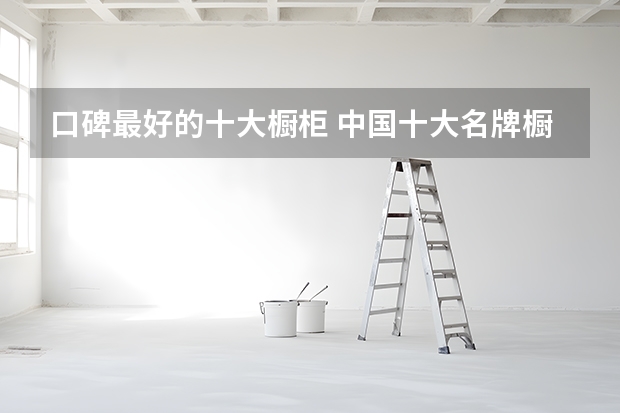 口碑最好的十大橱柜 中国十大名牌橱柜