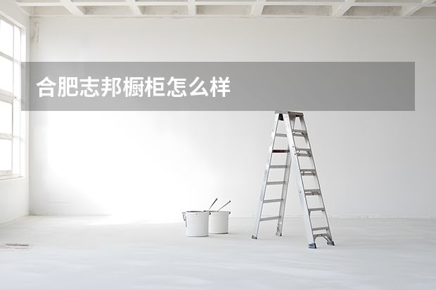 合肥志邦橱柜怎么样