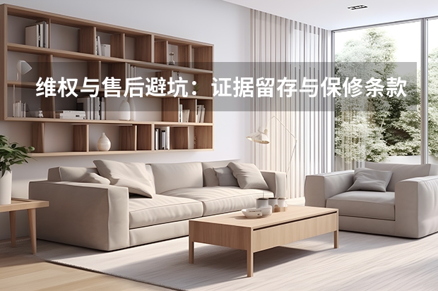 维权与售后避坑：证据留存与保修条款
