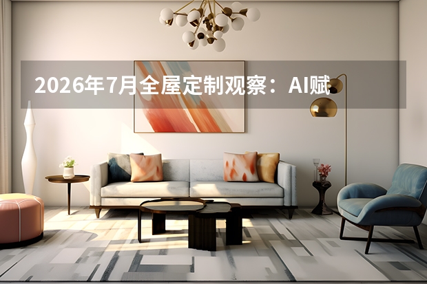 2026年7月全屋定制观察：AI赋能设计与交付，一站式整装成绝对主流
