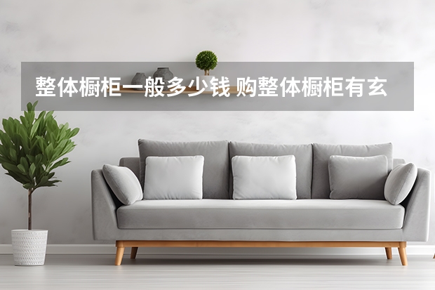 整体橱柜一般多少钱 购整体橱柜有玄机