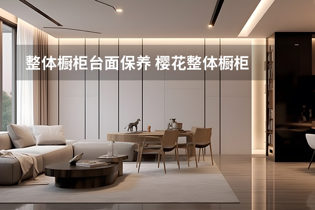 整体橱柜台面保养 樱花整体橱柜