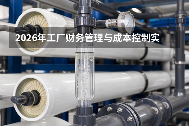 2026年工厂财务管理与成本控制实操方法