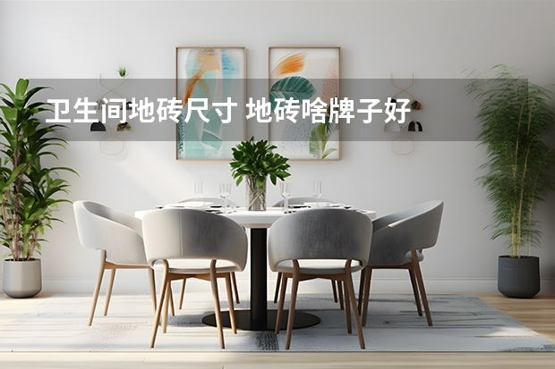 卫生间地砖尺寸 地砖啥牌子好