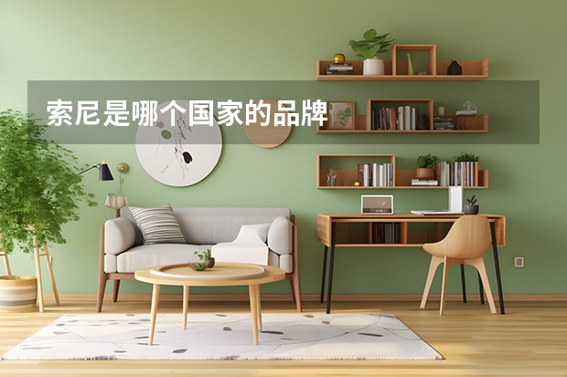 索尼是哪个国家的品牌